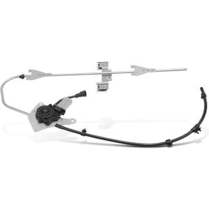 A-Premium Right Passenger Side Electric Power Window Regulator with 2-Pin Plug Motor Compatible with Freightliner M2