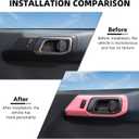 RAZPOY Inner Door Handle Cover Trim Compatible with 2021-2025 Ford Bronco Interior Accessories, Pink