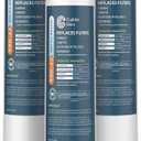 Crystala Filters Compatible with 4396841 Refrigerator Water Filter, EDR3RXD1, KAD3RXD1, WHR3RXD1, 4396841, 4396710, Filter 3, 46-9083,46-9030, 9030, 9083 Refrigerator Water Filter, 3 Pack