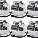 KTRIO Pack of 6 Colors Handheld Tally Counter, 4-Digit Number Clicker Counter, Hand Mechanical Pitch Counter for Coaching, Knitting, People, Lap, Fishing, Golf, Toddler & Fidget