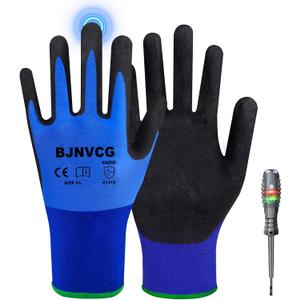 400V Electrical Insulated Gloves Electrician Gloves Flame Retardant&Anti-Slip Grip for Electrical Work