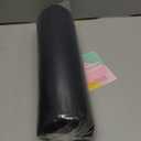 AAAAAcessories D-Shaped Chair Cushions, 2" Thick Dining Chair Pads with Ties and Removable, Machine-Washable Cover, 17" x 16", Set of 8, Black