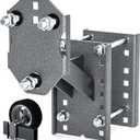 Trailer Spare Tire Mount, 5mm Thick Heavy Duty Steel Spare Tire Carrier Bracket for Utility Trailer Boat Trailer RV Trailer and Camper, Spare Tire Holder Parts Fits Most 4 & 5 & 6 Lugs Trailer Wheels