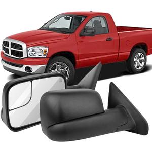 OCPTY Towing Mirror Fit For Dodge Ram-Variantion 20250529 (2002-2008 Dodge Ram Black - Left Power Control)