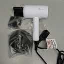 slopehill Professional Ionic Hair Dryer, Powerful 1800W Fast Drying Low Noise Blow Dryer with 2 Concentrator Nozzle 1 Diffuser Attachments for Home Salon Travel (White)