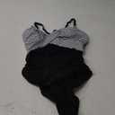 B2prity Women's One Piece Swimsuits Tummy Control Front Cross Bathing Suits Tie Back Slimming V Neck Swimwear (Extra Large)