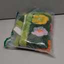 Cute Moss Flower Bathroom Toilet Rugs, Green Toilet Mat U Shape Washable Non-Slip Around The Toilet Rug Aesthetic Bath Mat for Family and Hotel Bathroom DecorationsGreen, 1.6ftx1.6ft