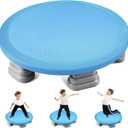 Kids Universal Trampoline Bounce Board Sensory Trampoline IndoorRound Bounce Trampoline with Non-Slip BaseBounce Board for KidsKids Sensory Balance Training Equipment, Blue