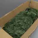 2PCS 9ft Pre-Lit Christmas Garland, Artificial Lighted Norfolk Pine Garland with Multi-Color Lights, Battery Operated Garland for Mantle Stairs Table Fireplace Xmas Decoration Outdoor & Indoor