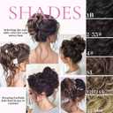 5 PCS Messy Bun Hair Piece for Women Scrunchies Ponytail Extension with Elastic Rubber Band Hair Pieces for Updos Fake Hair Buns Hair Piece Accessories Set for Women (White Blonde)