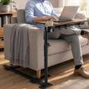 Aothia PRO X-Large Swivel Table for Recliner, Home Office - Rustic Brown