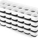 Ice Cube Trays 4 Pack, Airabc Silicone Ice Cube Trays with Removable Lid, Easy-Release Flexible 14-cube Ice Trays, LFGB Certified and BPA Free, Stackable Ice Trays with Covers for Cocktail, Freezer (Black)