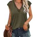Tank Tops Short Sleeve Shirt- Zeagoo S