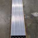6'-9'5" Aluminum Work Plank, Nuvium Telescoping Plank Ladder Accessory Pro, 550 lbs Max Load, Fully Riveted Extension Plank(6'-9'5")
