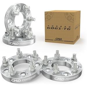 Customadeonly Forged 5x127 (5x5) Wheel Adapters 25mm (1 Inch) (2pcs, 78.4mm Bore, 1/2" Studs) Compatible with Jeep Wrangler JK/JL 2007–2018, Grand Cherokee WJ/WK 1999–2010