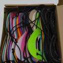 JaGely 100 Pcs Halloween Cosplay Felt Eye Mask Bulk for Craft Costume Adjustable Party Mask with Elastic Rope for Birthday (Multicolor)