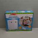 Melissa & Doug Mine to Love Wooden Play Armoire Closet for Dolls, Stuffed Animals - White (17.3H x 12.4W x 8.5D Assembled) Wooden Pretend Play Closet, Doll Wardrobe