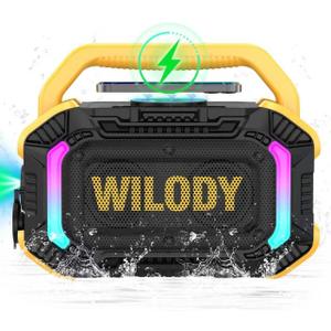 Wilody Speakers Bluetooth Wireless, Loud Outdoor Speaker with Bass, Portable Speaker for Work
