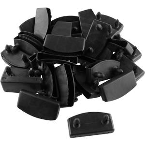 JCBIZ 30pcs 57x8mm Plastic Bed Slat End Caps Holders Plastic Connector Furniture Accessories for Holding Securing Wooden Slats Bed Base