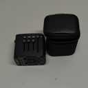 International Travel Adapter Voltage Converter to Step Down 230V to 120V for Hair straighteners, laptops, Cell Phones, Power converters from USA to UK, Europe, Australia Over 200 (Black)