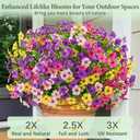 Yastouay 12 Bundles Artificial Flowers for Outdoors, UV Resistant Artificial Outdoor Flowers No Fade Fake Outdoor Flowers Plants for Garden Porch Window Box Farmhouse Pot Planters Decor (Multi ColorA)