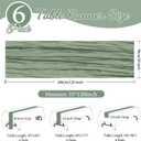 6 Pack Sage Green Cheesecloth Table Runner 35x120 Inch Gauze Rustic Boho Table Runner 10FT Cheese Cloth for Wedding Decor Party Bridal Baby Shower Spring Table Decoration