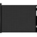 Retractable Baby Gates for Doorways, 55" Wide x 33" Tall Mesh Dog Gate