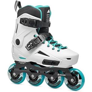 Rollerblade Lightning Women's Urban Inline Skate, White and Aqua Size 6