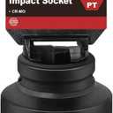 BILITOOLS 3/4" Drive Impact Socket 46mm, Metric, CR-MO Steel, 6 Pt. Impact Grade Heavy Duty Large Axle Nut Socket