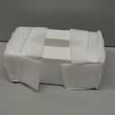 HBlife Acrylic Tissue Box Cover & Holder with Magnetic Bottom, Multi-Functional Dryer Sheet & Mask Organizer for Bathroom, Car, Office - White Rectangle, 9.84 x 5.02 x 3.54 Inches