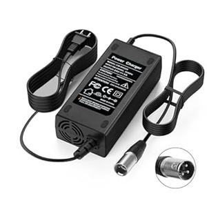 24V 5A 3-Pin Male XLR Charger for Lakematic, Pride Mobility, Jazzy Power Chair, Drive Medical, Golden Technologies, Shoprider, Rascal 200T/500T/301 PC 24BC5000TF-1, Only for Lead Acid Battery