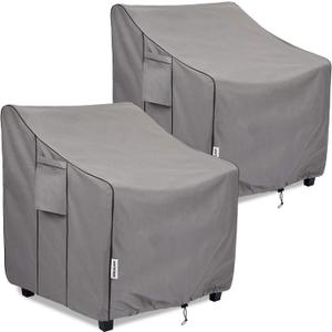 Patio Chair Covers Waterproof, Heavy Duty Outdoor Furniture Covers Fits up to 29W x 30D x 36H inches -2 Pack