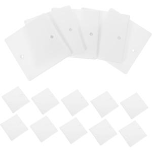 Unomor 8pcs Ceiling Cover Plates Fire Retardant Blank Electrical Cover Plate Wall Blank Simple Design Easy to Install