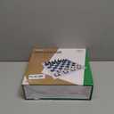 Juegoal 20" Portable Chess & Checkers Set, 2 in 1 Travel Board Games for Kids and Adults, Folding Roll up Chess Game Sets, Extra 26 Checker Pieces, Tournament Thick Mousepad Mat with Storage Bag