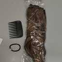 Hair Extensions, 14" Short Clip in Hair Extensions 4PCS Straight Natural Soft Synthetic Hairpiece for Women - Light Brown