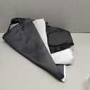 Estelar Textiler Black and Greyish White 90 Inch Blackout Window Curtains for Living Room, Ombre Room Darkening Thermal Insulated Grommet Curtain/Drapes for Bedroom,2 Panels,52Wx90L Inches Long