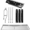 SafBbcue DGH450CRP Heat Plate and Grease Tray for Dyna Glo Grill Replacement Parts 4 Burner DGH450CRN-D DGH450CRP-D DGF451CRP 70-02-615 70-02-423