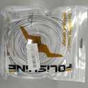 Ethernet Cable 100 ft, High Speed Cat 6e/Cat 6 Long Ethernet Cable with Snagless Rj45 Connector, High Speed Patch Cord Than Cat5e/Cat5, Flat White Shielded LAN Cable for Modem