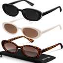 miyya Old Money Polarized Oval Sunglasses 2025 Edition, UV400 Protection, Feather-Light Fit & Trendy Colors