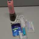 Water Dental Flosser Teeth Cleaner Pick, H2ofloss Cordless Portable Oral Irrigator,5 Mode IPX7 Waterproof Teeth Picks 300ML Rechargeable WaterFlosser for Home Travel (Pink)