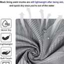 BOJIN Mens Swim Trunks 9" Quick Dry Stretch Swim Shorts Mesh Lining Bathing Suits Swimwear Beach Shorts with Pockets 4XL (EXP 12/31/56)