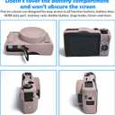 2 x Easy Hood Camera Case for Canon Powershot G7 X Mark III Digital Camera, Silicone Soft Camera Case with Button Marker Removable Lens Cover G7X Protective Body Skin - Tiffany Pink