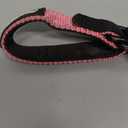 PetBonus 2 Packs Short Dog Leash, Safety Wrist Strap for Retractable Dog Leash, Reflective Design and Adjustable Soft Padded Handle, Extra Layer Security for Pet Stroller (Pink, Pink)