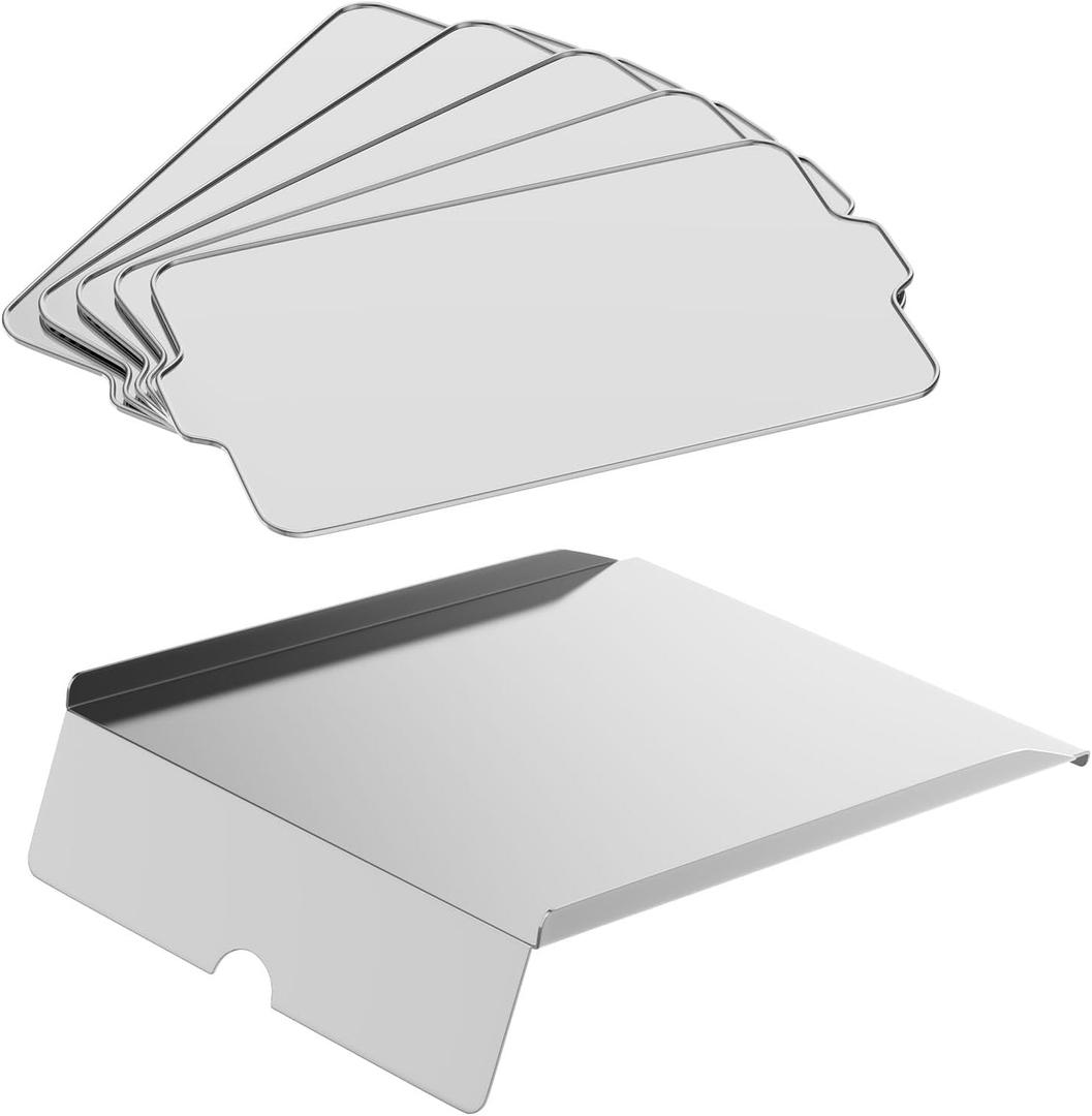 BAC012 Drip Pan Heat Baffle & BAC507 Drip Tray Liner for Traeger Pro 575 and Pro 22 Series Pellet Grills, Drip Pan for Lil' Tex, Lil' Tex Elite, Lil' Tex Pro Traeger Smoker Grills