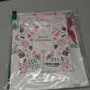 qiqee 10PCS Christmas White Gift Bags with Pink Polar Bear Design(2PCS Large 5.5"x10.2"x13", 4PCS Medium 4.3"x 7.7"x 9.6", 4PCS Small 2.4"x 4.7"x 6.3", 30PCS Tissue Paper included)