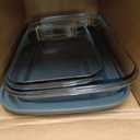 Pyrex Deep 3-Pack Glass Baking Dish Set (9"x13", 7"x11", 8"x8") With BPA-Free Lids, Rectangular Glass Bakeware, Dishwasher, Microwave, Freezer & Pre-Heated Oven Safe