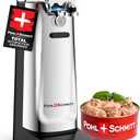POHL SCHMITT Electric Can Opener, Knife Sharpener & Bottle Opener, Easy Push Down Lever, Works with Standard And Pop-Top Cans, Durable Stainless Steel & ABS - Kitchen Essentials and Accessories