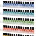 Acrylic Shelves Nail Polish Wall Mounted Holder Paint Organizer Storage Rack Clear 6 Pack Hanging Nail Polish Shelf Floating Wall Mount Hold up to 96 Bottles.
