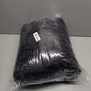 EXQ Home Fluffy Comforter Set King Size - Super Soft Faux Fur 3D Grid Jacquard Comforter 3 Pieces, Black Fleece Bedding Set,Winter Warm Bed Set,1 Comforter with 2 Pillowcases