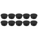 MECCANIXITY Silicone Rubber Hole Plug 32.3mm Diameter Soft Flexible Stopper for 31-32mm Hole Black 10 Pieces